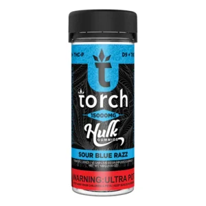 Torch Hulk Gummies Blue Razz 15000mg